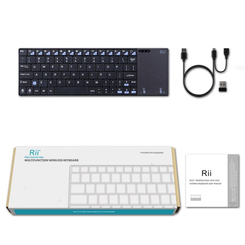 Tastatura Smart TV RII I12+ multimedia wireless